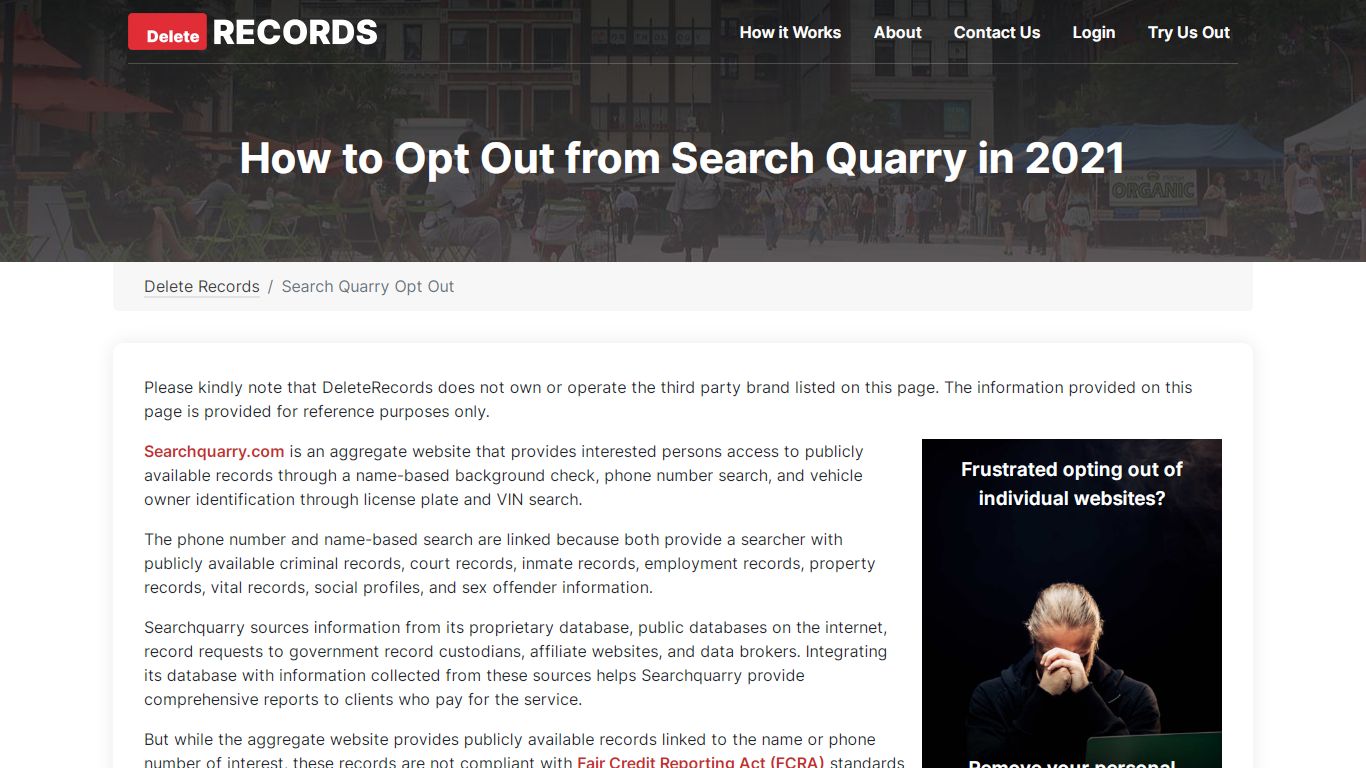 How to Opt Out from Search Quarry in 2021 | Delete Records